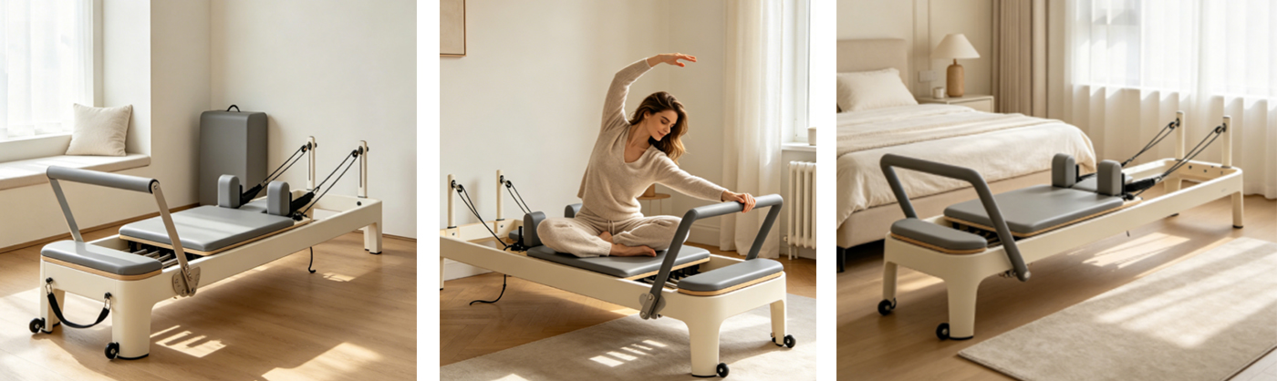Experiencia en el uso de equipos de Pilates en el hogar.