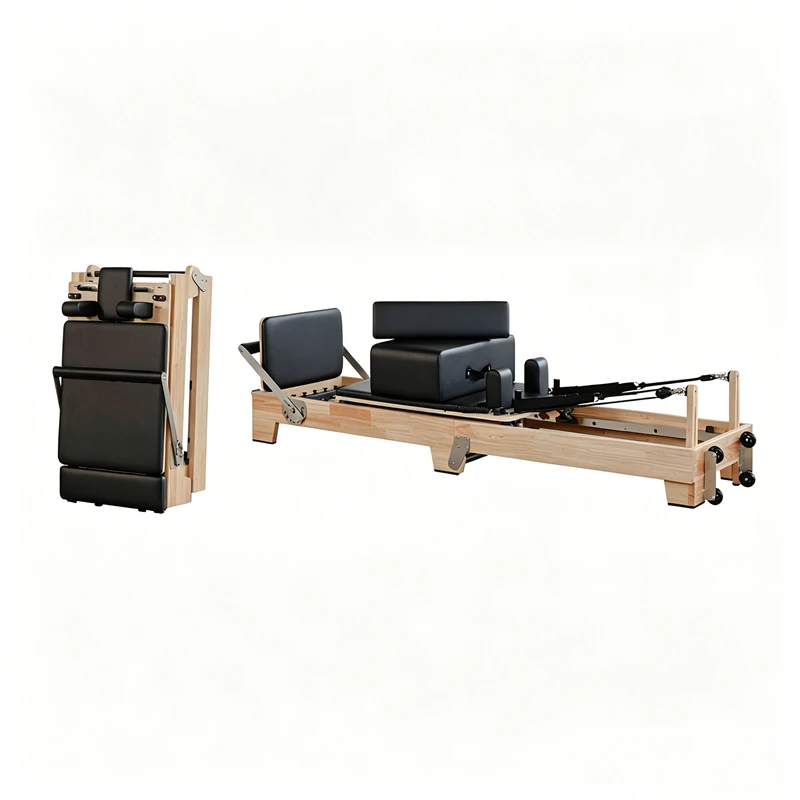 MJD-W55A Reformer de Pilates plegable de madera de arce