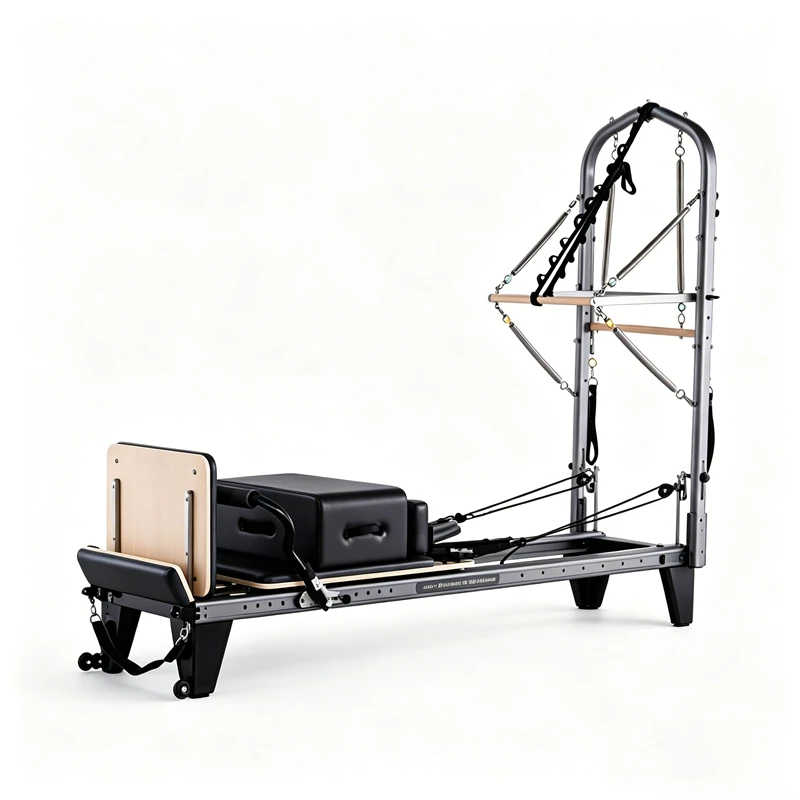 MJD-W45 Reformer de Pilates de aluminio con media torre de pista completa