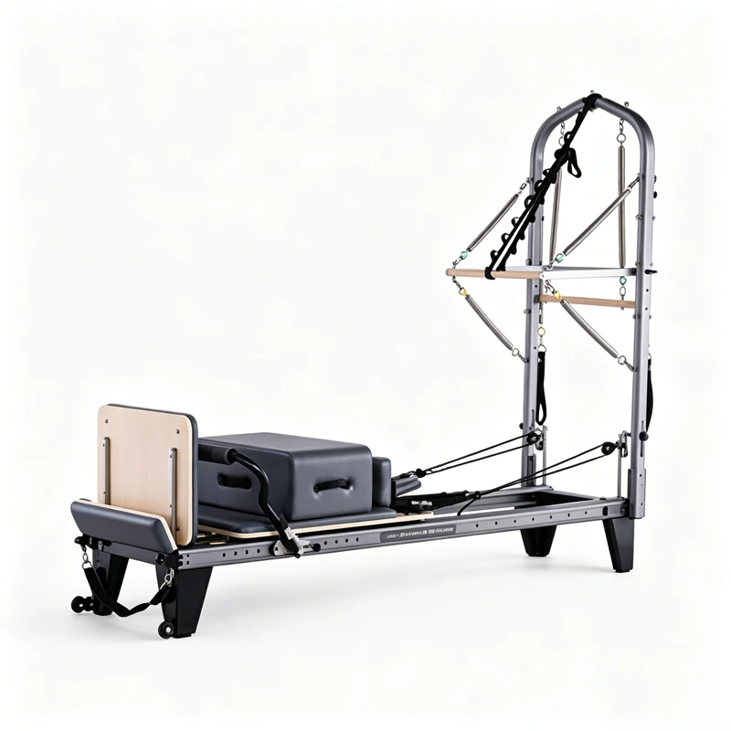 MJD-W45 Reformer de Pilates de aluminio con media torre de pista completa