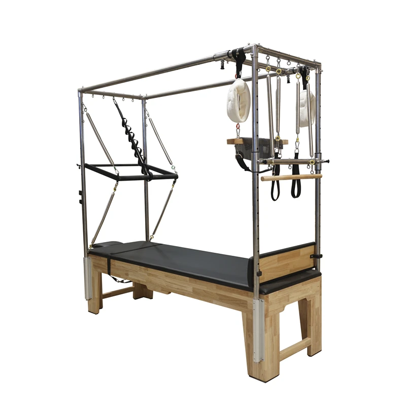 MJD-M201A Mesa trapecio de madera para Pilates Cadillac (todos los accesorios est&aacute;n incluidos)