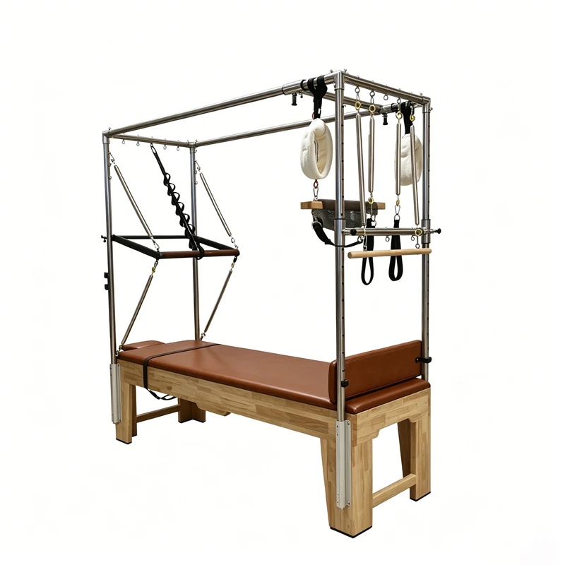 MJD-M201A Mesa trapecio de madera para Pilates Cadillac (todos los accesorios est&aacute;n incluidos)