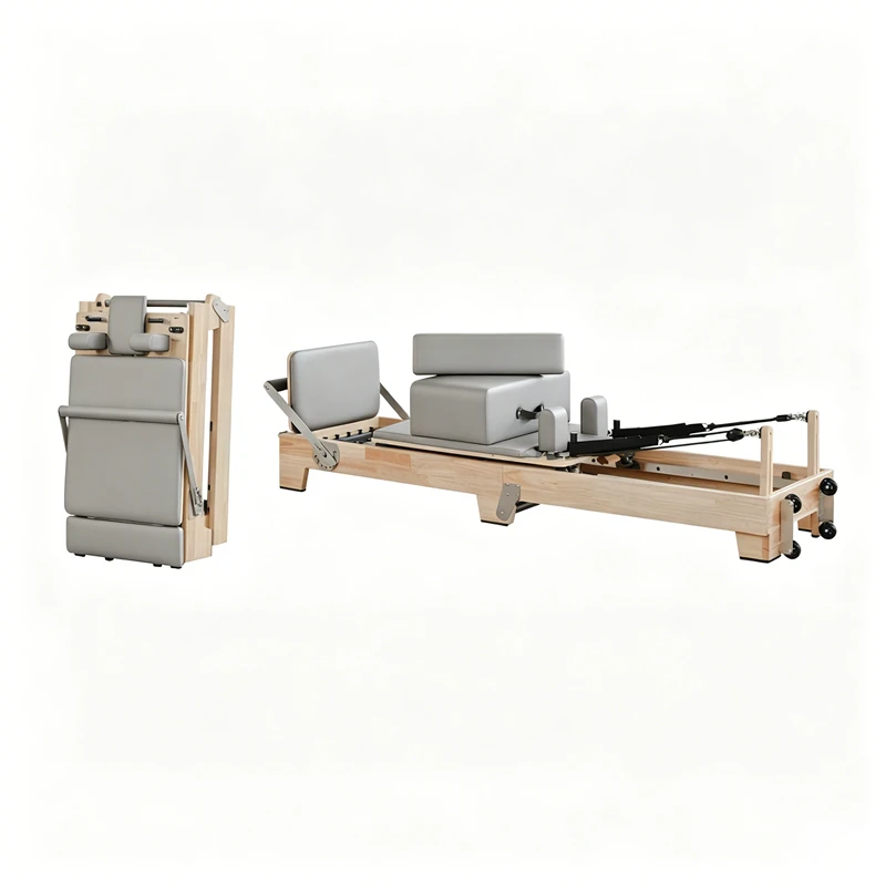 MJD-W55A Reformer de Pilates plegable de madera de arce