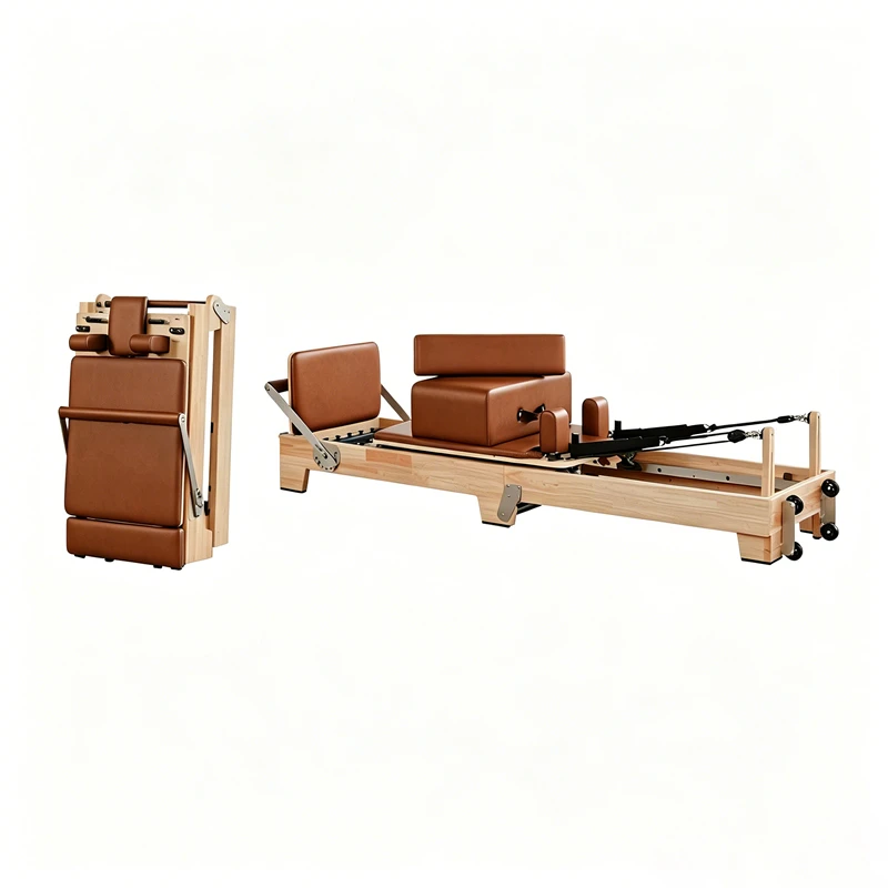 MJD-W55A Reformer de Pilates plegable de madera de arce