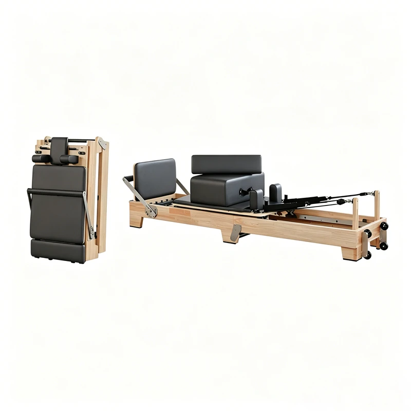 MJD-W55A Reformer de Pilates plegable de madera de arce