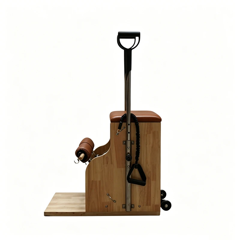 Equipo de entrenamiento con silla Wunda de Pilates de madera de roble macizo MJD-M401A