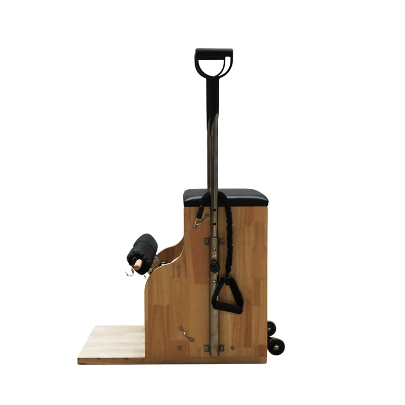 Equipo de entrenamiento con silla Wunda de Pilates de madera de roble macizo MJD-M401A