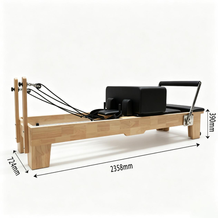 Reformador de Pilates de madera de roble MJD-M101A con pata de madera