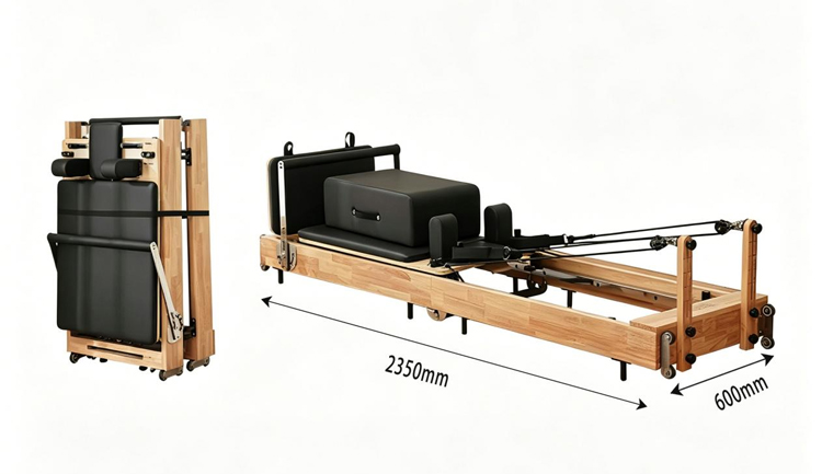 Máquina plegable del entrenamiento del cuerpo completo de los pies de acero resistentes del reformador de Pilates MJD-W38A