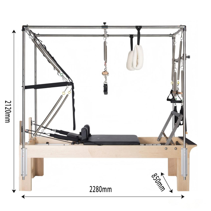 MJD-W25A Máquina Pilates Cadillac 3 en 1 de madera de arce para distribuidores y estudios comerciales