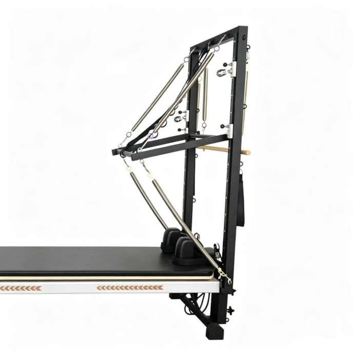 Reformador de Pilates de aluminio Merrithew MJD-W47 con resortes ajustables de media torre