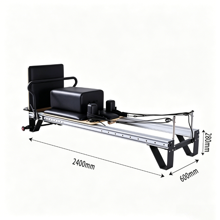 Equipo de entrenamiento multifuncional para hogar y gimnasio, reformador de Pilates de aluminio MJD-W26