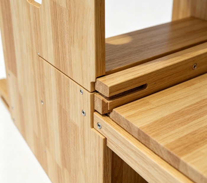 Barril de escalera de madera de roble MJD-M301A con nuevo diseño