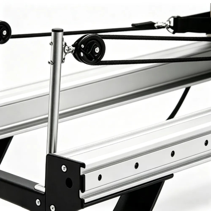 Equipo de entrenamiento multifuncional para hogar y gimnasio, reformador de Pilates de aluminio MJD-W26