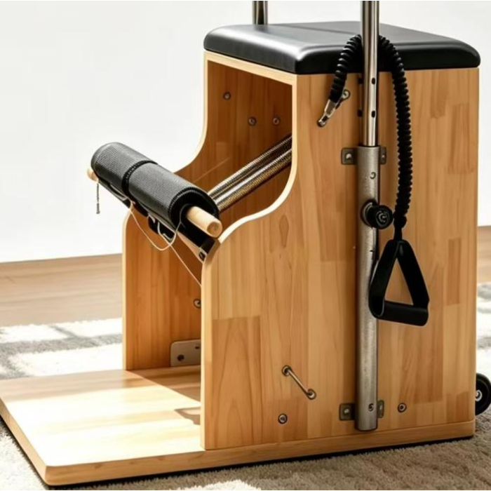 Equipo de entrenamiento de silla Wunda de Pilates de madera de roble macizo MJD-M401A